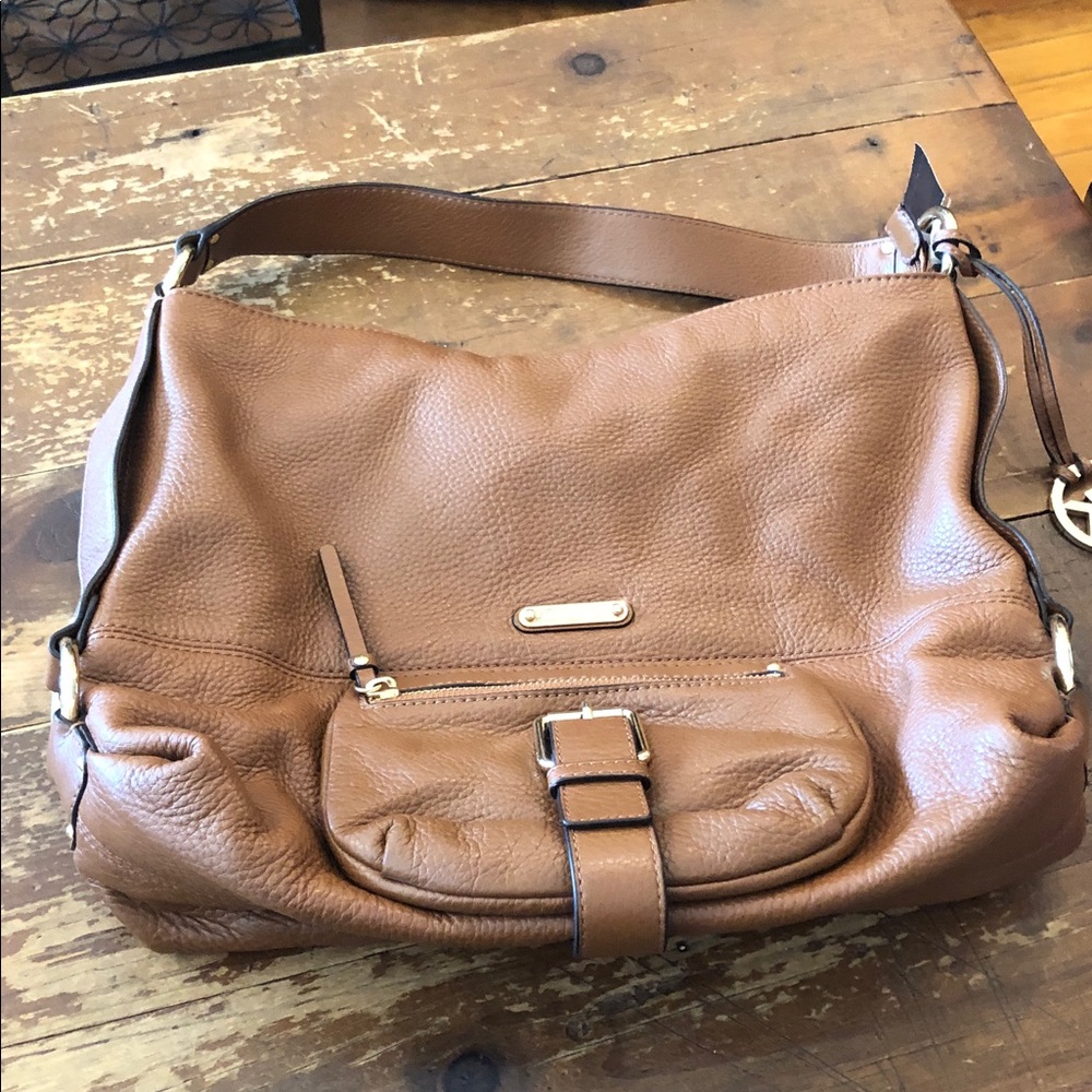 Michael Kors Brown Leather Shoulder Bag